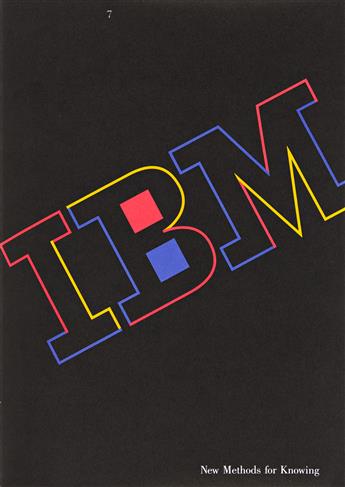 PAUL RAND (1914-1996).  THE IBM LOGO. Branding guideline book. 1990. 12x9½ inches, 30½x24¼ cm.